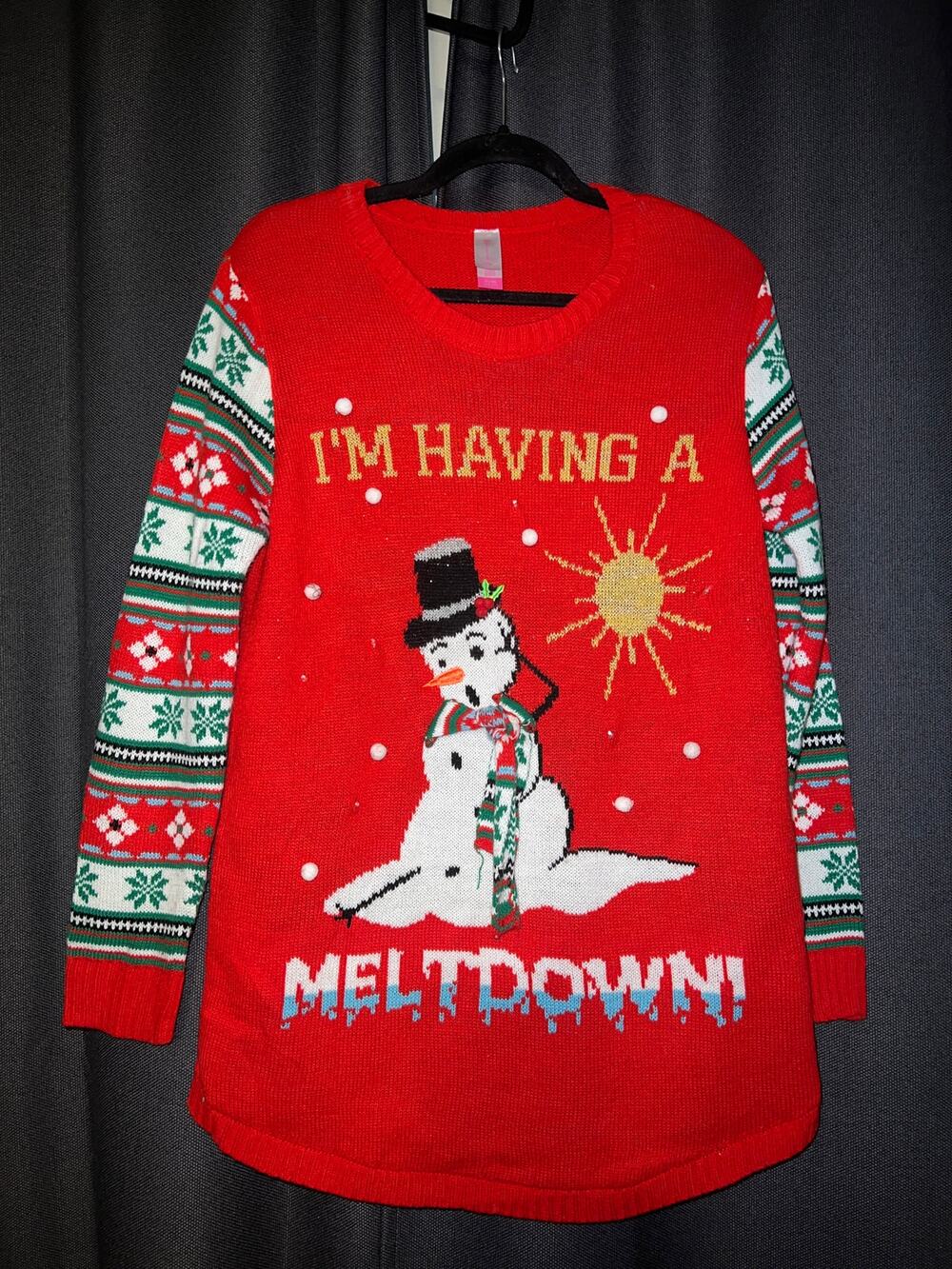 Ugly Christmas Sweater Xmas Size XL